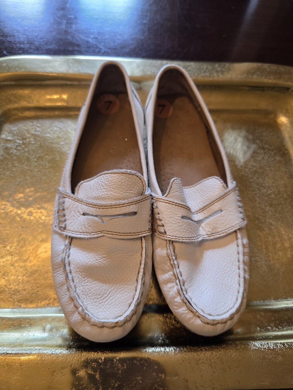 Cynthia Rowley Women's White Penny Loafers - Classic Slip-On